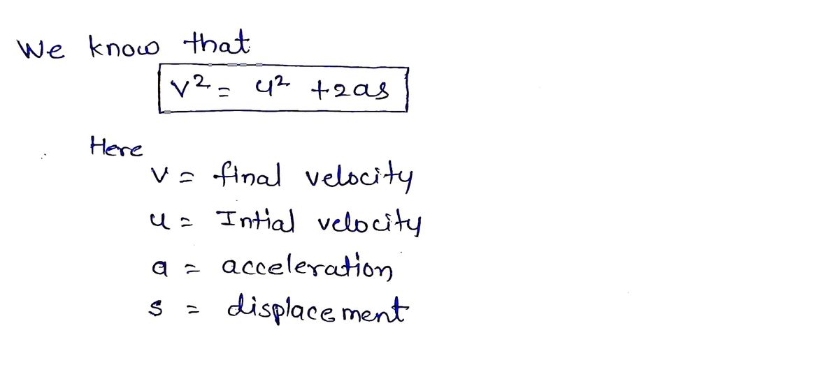 Physics homework question answer, step 1, image 1